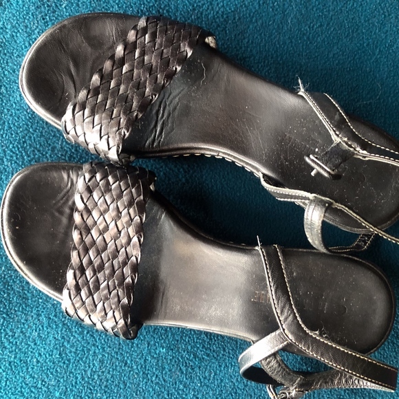 comfortable la canadienne leather wedges - Picture 1 of 8